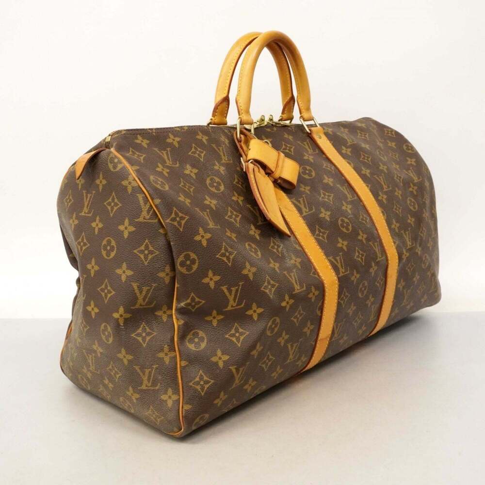 LOUIS VUITTON Brown Monogram Keepall 50 Boston Bag - Picture 2 of 14